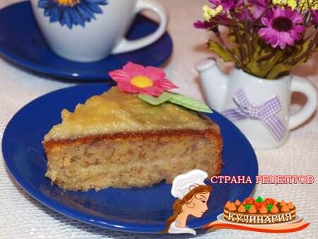 банановый пирог в мультиварке